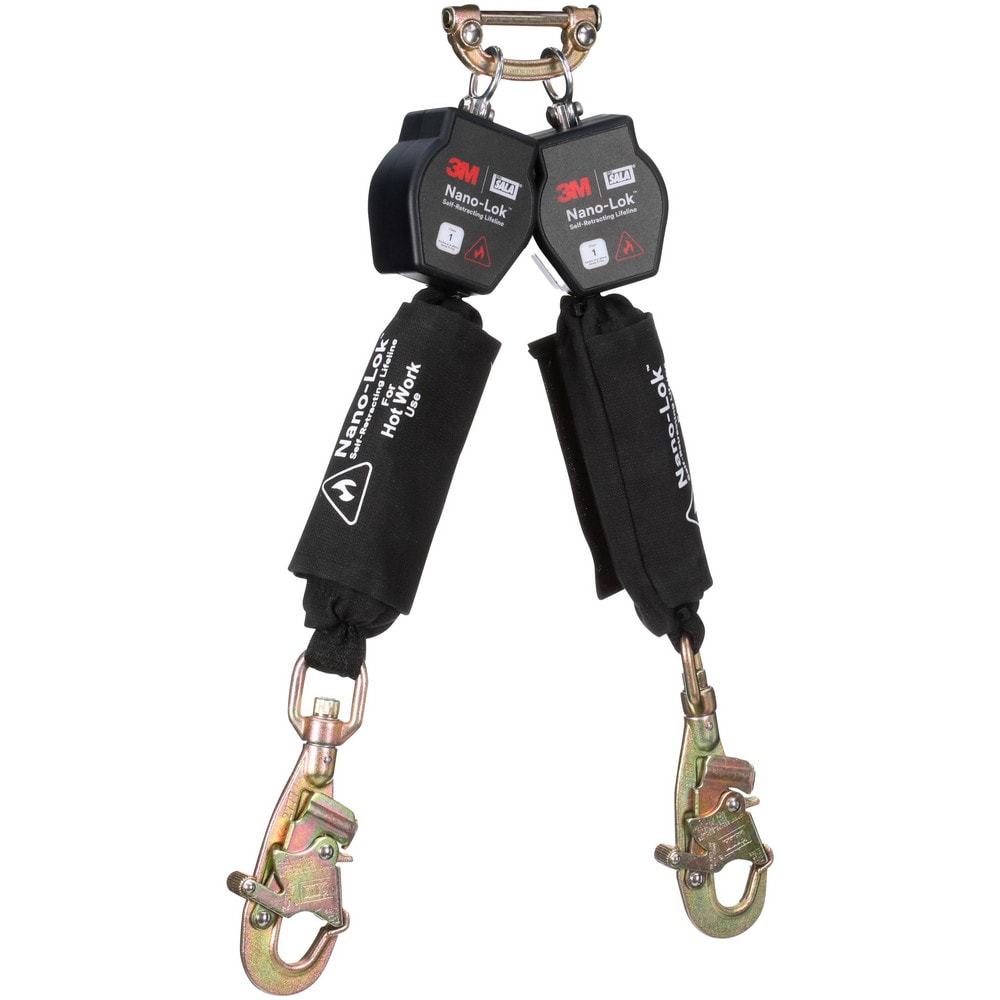 Self-Retracting Lifeline: 420 lb Capacity, 6.00' Lifeline, Single Pin Connector