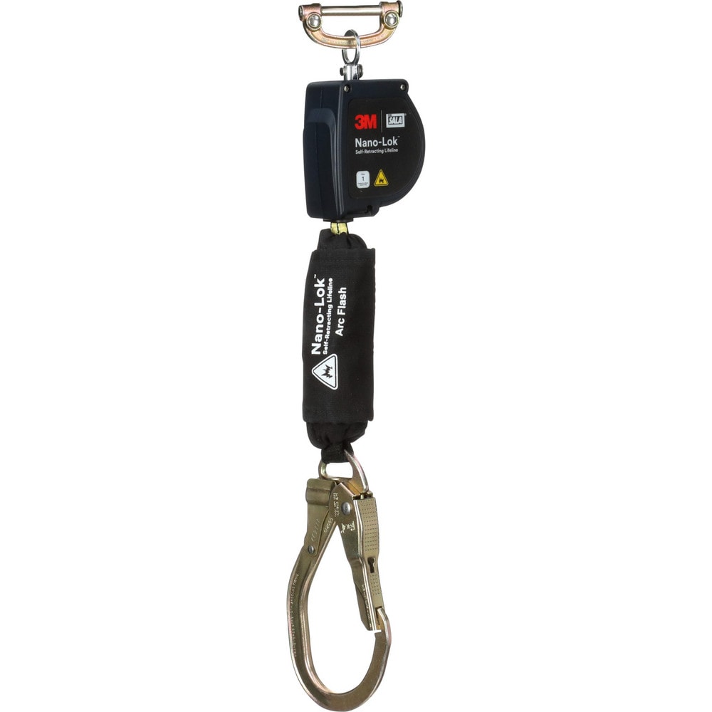 Self-Retracting Lifeline: 420 lb Capacity, 8.00' Lifeline, Single Pin Connector