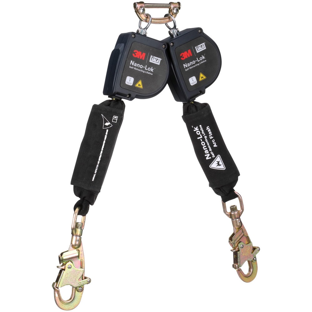 Self-Retracting Lifeline: 420 lb Capacity, 8.00' Lifeline, Single Pin Connector