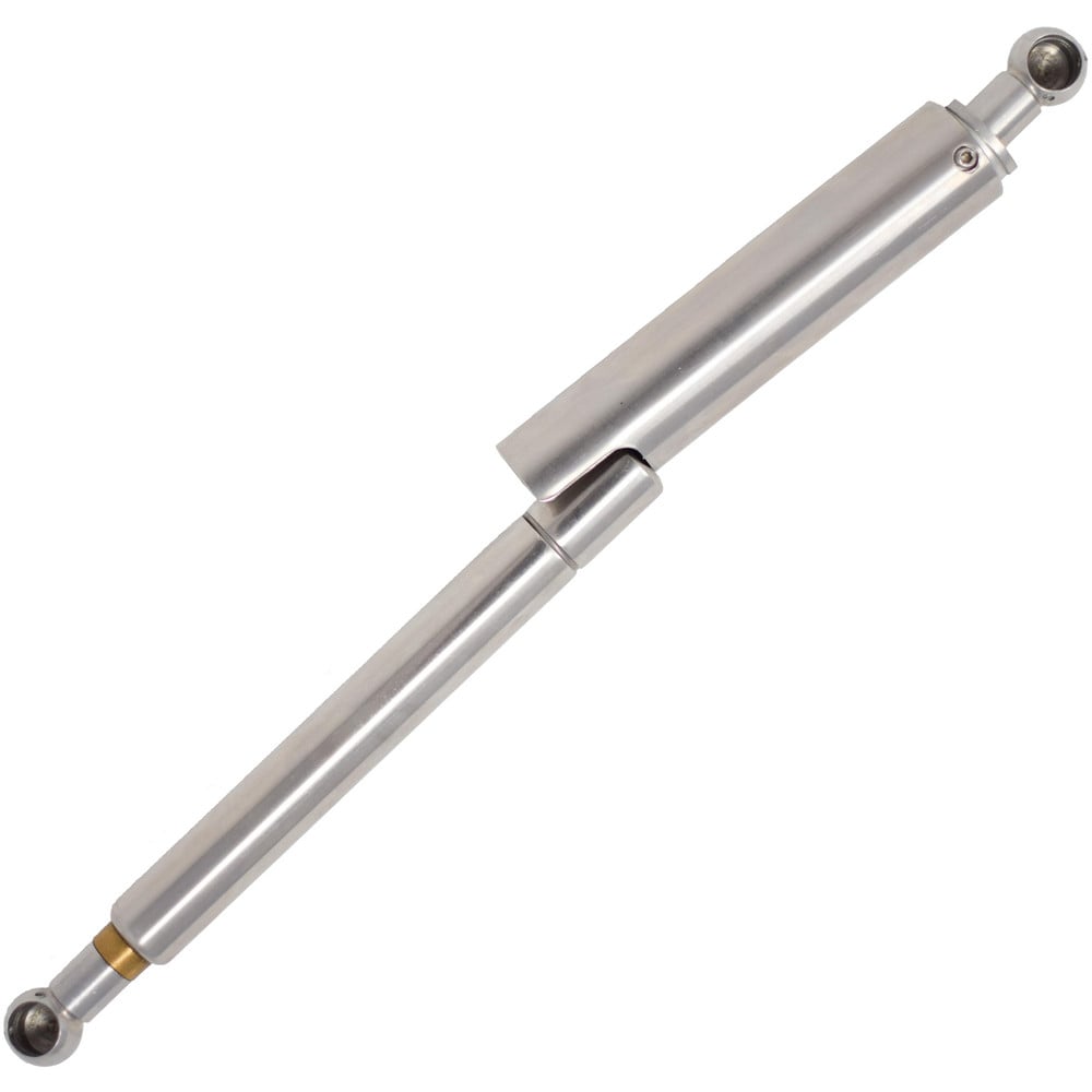 Locking Reducible Force Gas Strut Spring: 0.2400" Rod Dia, 0.5900" Tube Dia, 60.00 lb Capacity