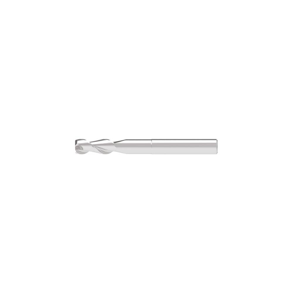 Corner Chamfer End Mill: 5.50 mm Dia, 16.00 mm LOC, 2 Flute, 0.10 mm Chamfer Width, Solid Carbide