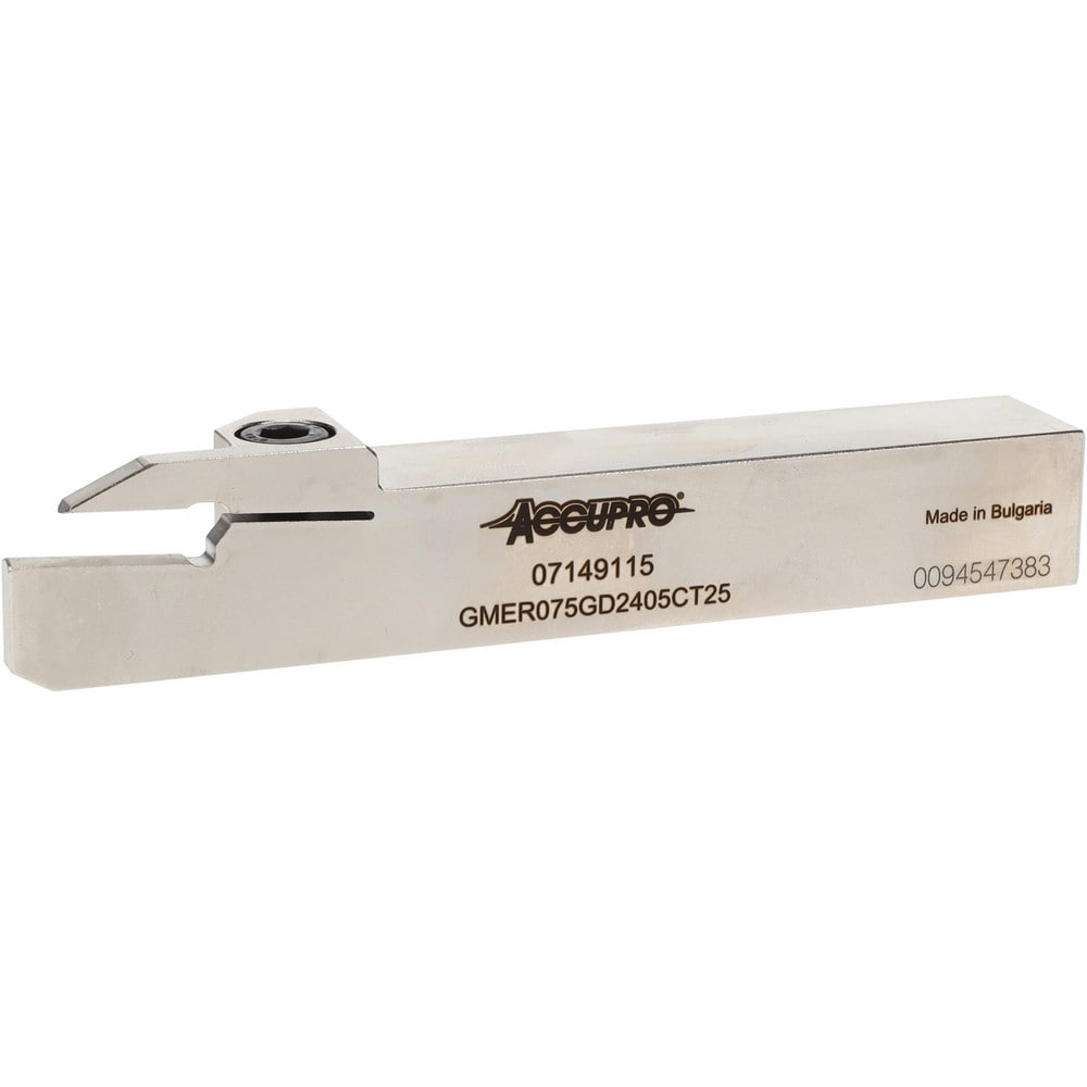 Indexable Grooving Toolholder: GMER075GD2405CT25, 0.1969" Max Groove Width