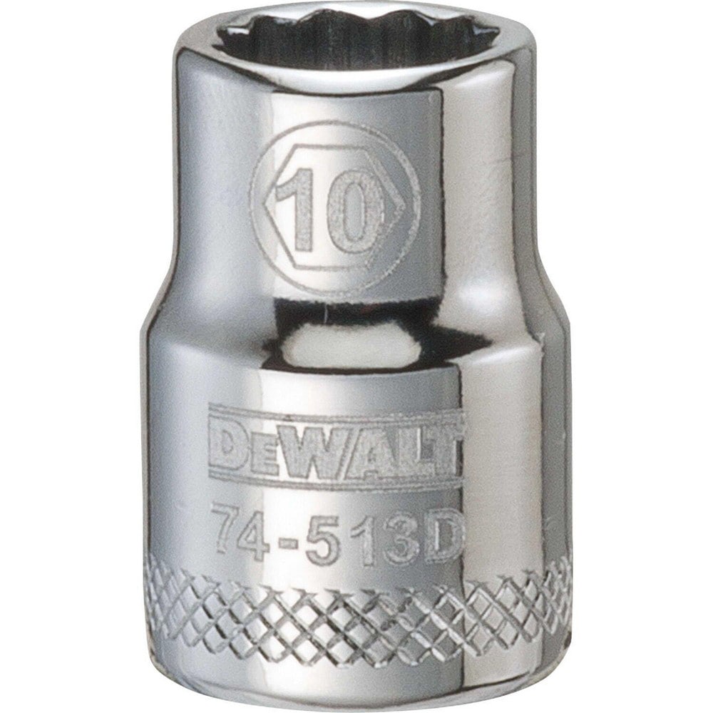 Standard Hand Socket: 3/8" Drive, 10.00 mm Socket, 12-Point