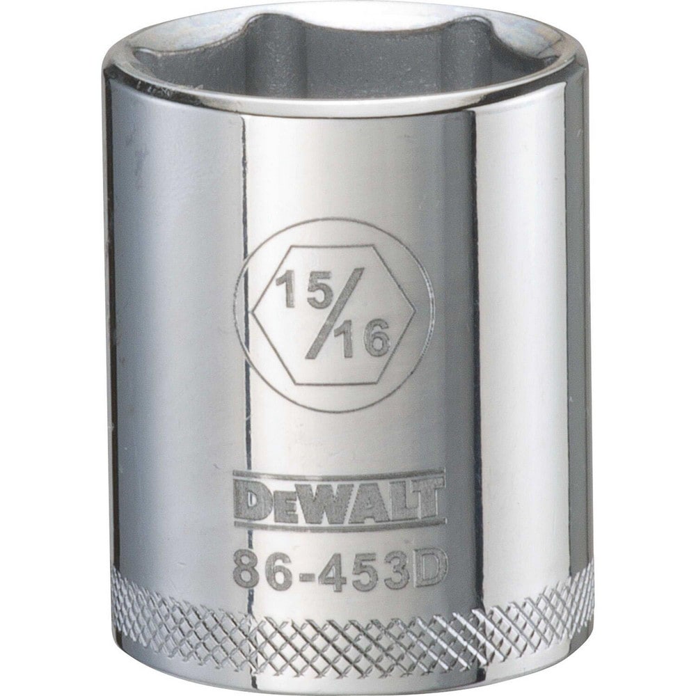 Standard Hand Socket: 1/2" Drive, 15/16" Socket, 6-Point
