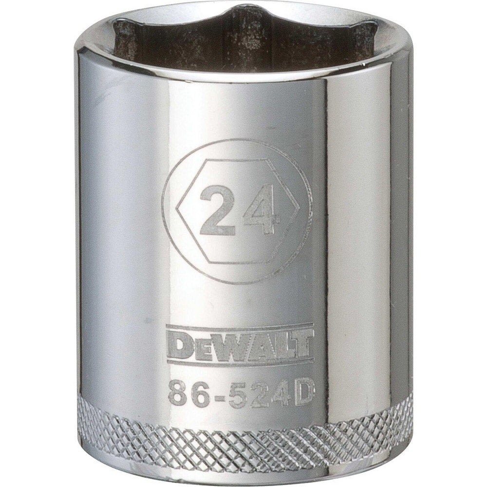 Standard Hand Socket: 1/2" Drive, 24.00 mm Socket, 6-Point