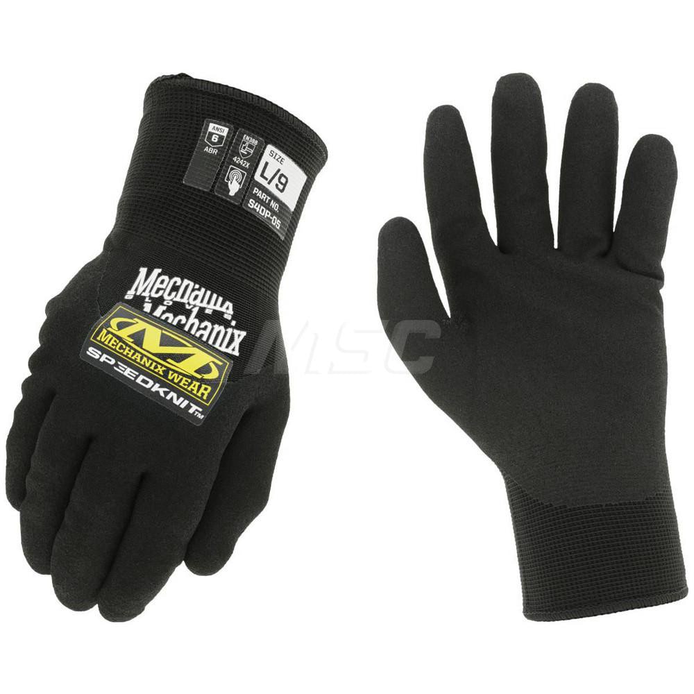 Field Work Gloves: Mechanix Wear SPEEDKNIT™ THERMAL S4DP05, Size Small, Nitrile-Coated Knit