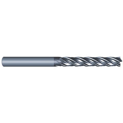 Roughing & Finishing End Mills; Mill Diameter (Fractional Inch): 3/16; Flute Type: Spiral; Number Of Flutes: 4; End Mill Material: Solid Carbide; Length of Cut (Inch): 1-1/8; Coating/Finish: AlCrN