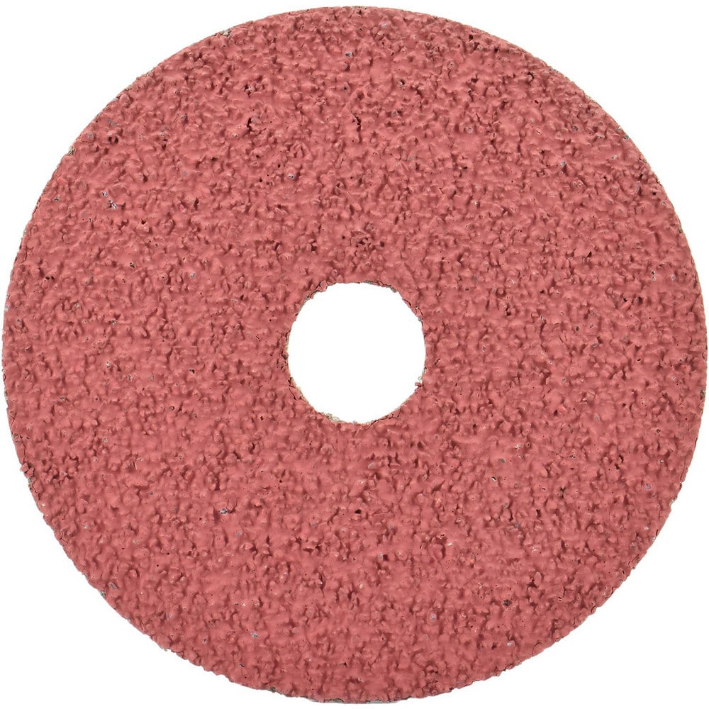 Fiber Disc: 4" Disc Dia, Arbor Hole, 24 Grit, Aluminum Oxide