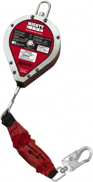 Self-Retracting Lifeline: 420 lb Capacity, 20.00' Lifeline, Carabiner