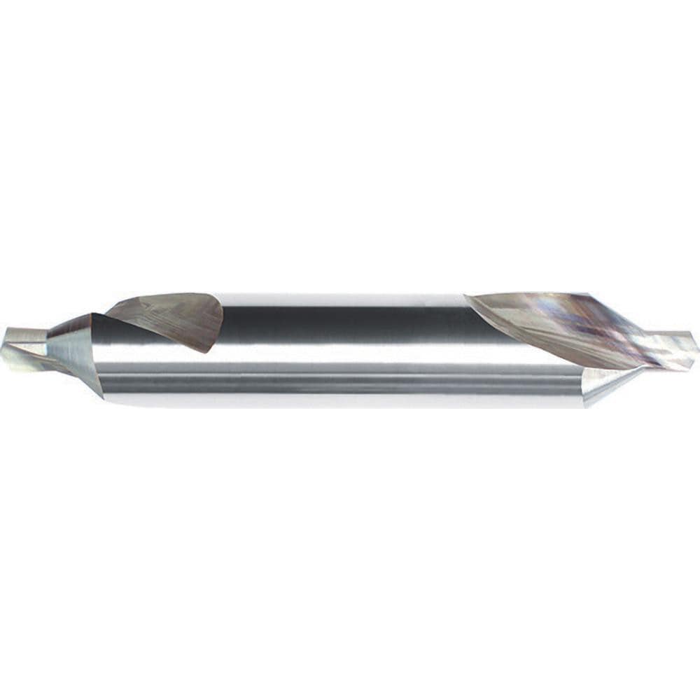 Combo Drill & Countersink: #0, 1/8" Body Dia, Solid Carbide