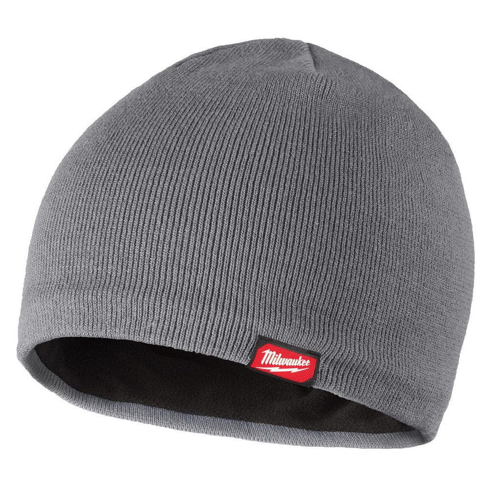 Beanie Hat: Polyester & Spandex, Gray, Size Universal
