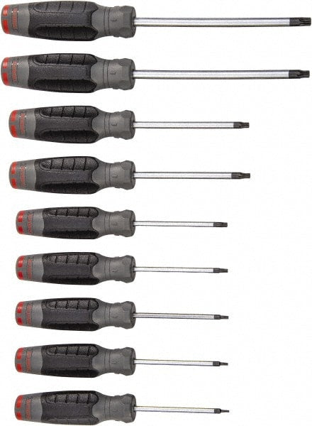 Screwdriver Set: 9 Pc, Torx
