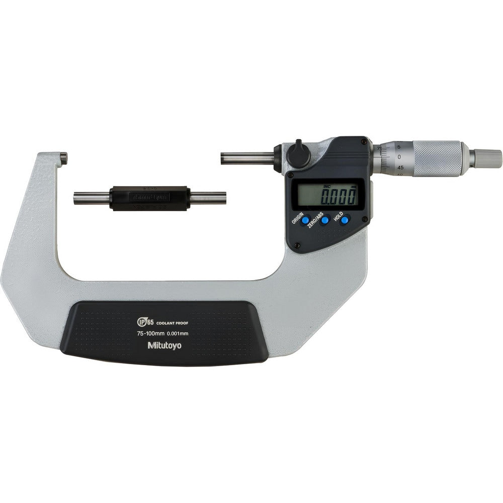 Electronic Outside Micrometers; Minimum Measurement (mm): 75; Maximum Measurement (mm): 100; Accuracy (micro m): +/-2µm