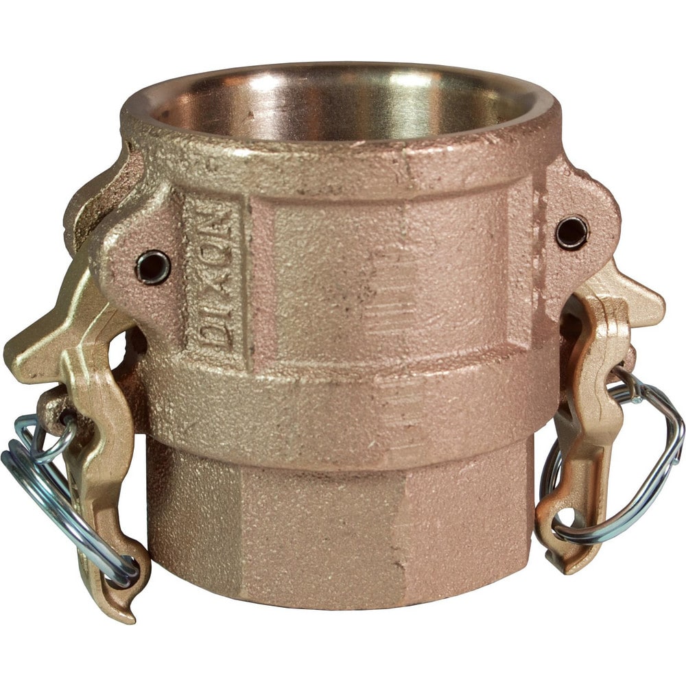 Suction & Discharge Hose Couplings; Type: Type D Coupler; Coupling Type: Cam & Groove; Coupling Descriptor: Boss-Lock Coupler x FNPT; Material: Brass; Coupler Size (Fractional Inch): 2; Thread Size: 2; Hose Size: 2