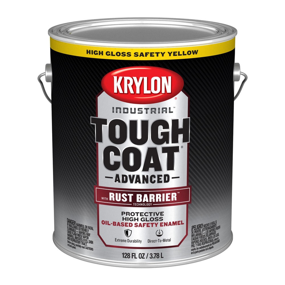 Rust Preventative Paint: 1 gal, Safety Yellow, Gloss Finish
