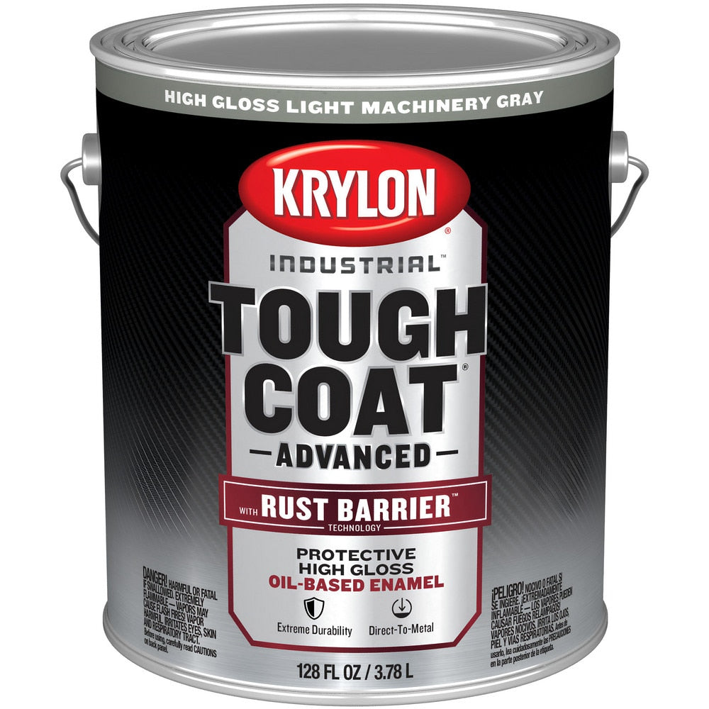Rust Preventative Paint: 1 gal, Light Machinery Gray, Gloss Finish