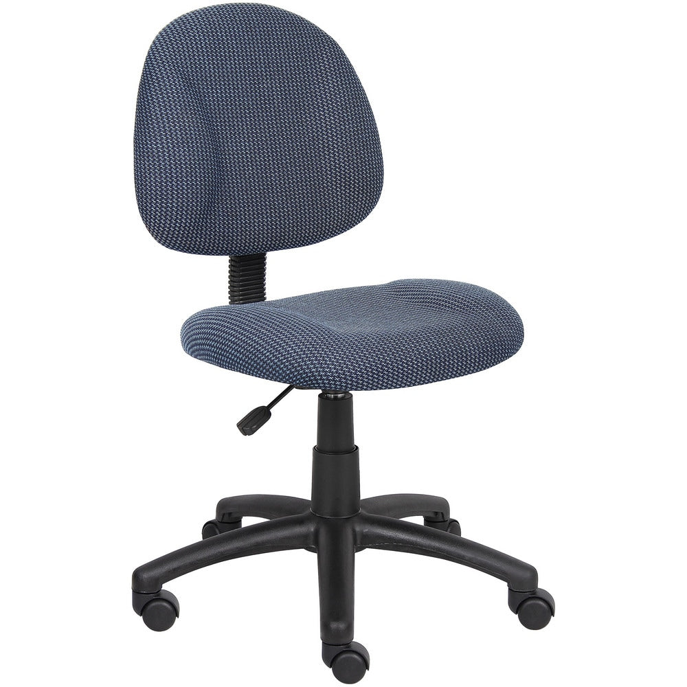 Task Chair: Tweed, Adjustable Height, Blue
