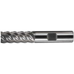 Square End Mill: 1" Dia, 1-1/8" LOC, 5 Flute, Solid Carbide