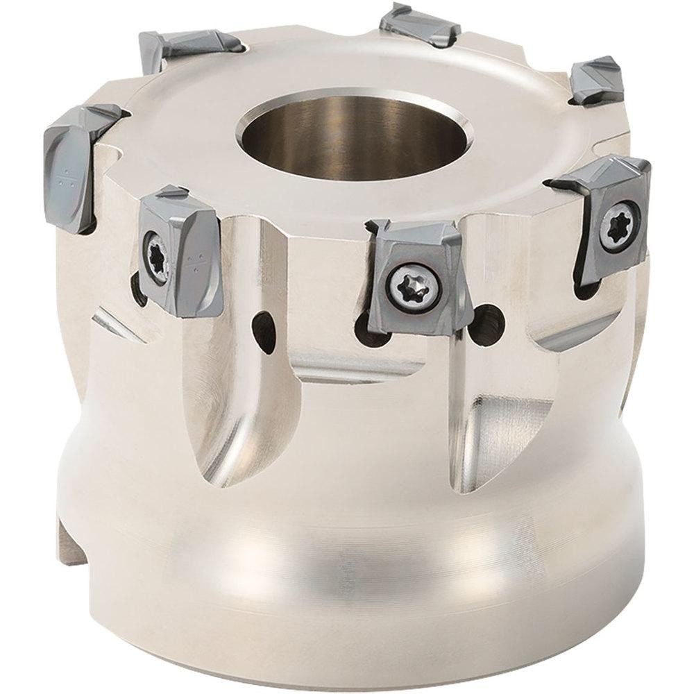 Indexable Square-Shoulder Face Mill: MA90080R12T10CM, 1.0630" Arbor Hole Dia, 0.4724" Max Cutting Depth