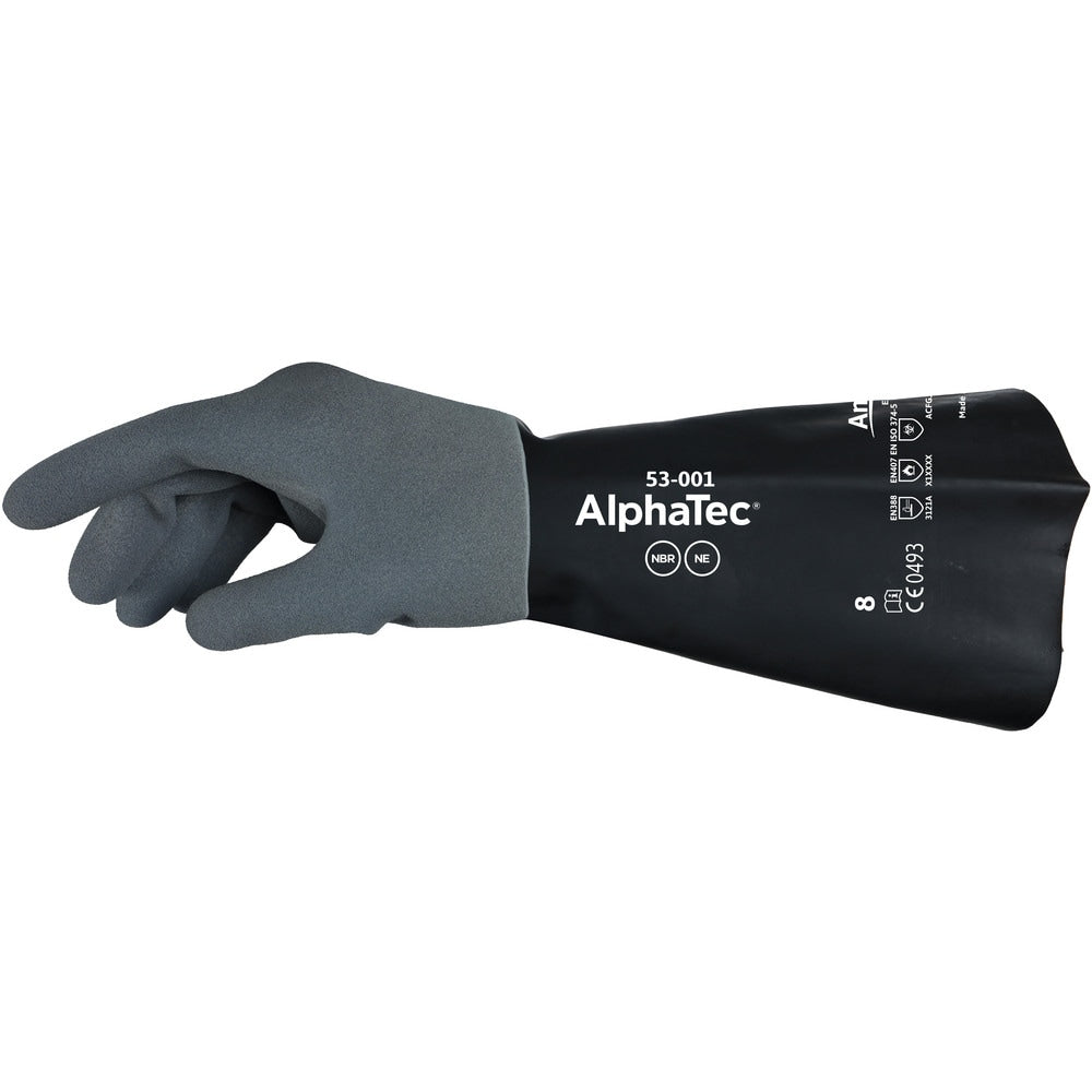 Chemical Resistant Gloves: AlphaTEC™ 53-001, Neoprene & Nitrile-Coated, Nylon, Neoprene & Nitrile, Supported, Type A Chemical Resistant Gloves
