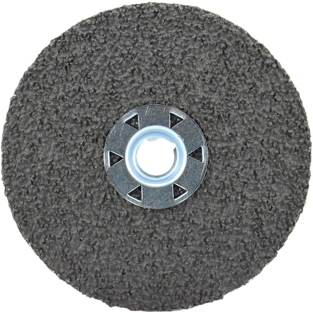 Fiber Disc: 7" Disc Dia, 5/8-11 Hole, Threaded Arbor Hole, 120 Grit, Ceramic Alumina