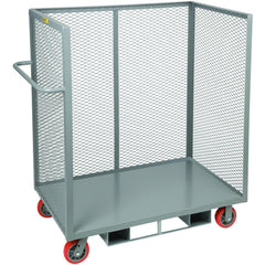 Forkliftable Order Picking Utility Cart: 53-1/2" Long, 30" Wide, Steel, 3600 lb Capacity, Gray