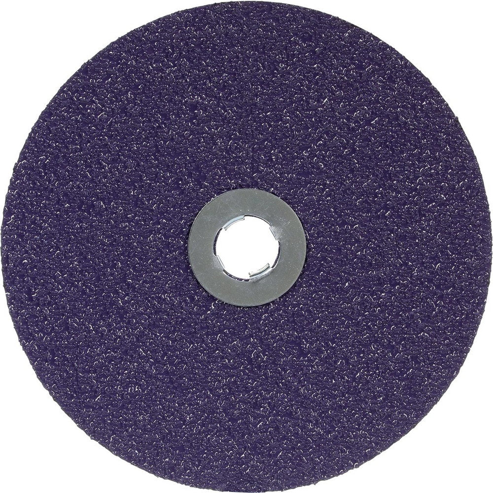 Fiber Disc: 7" Disc Dia, Quick Change GL, 36 Grit, Premium Ceramic Alumina