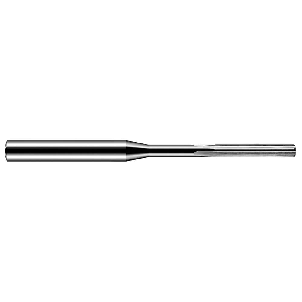 Chucking Reamer: 0.64mm Dia, 50.00mm OAL, 5.00mm Flute Length, Straight-Cylindrical Shank, Solid Carbide