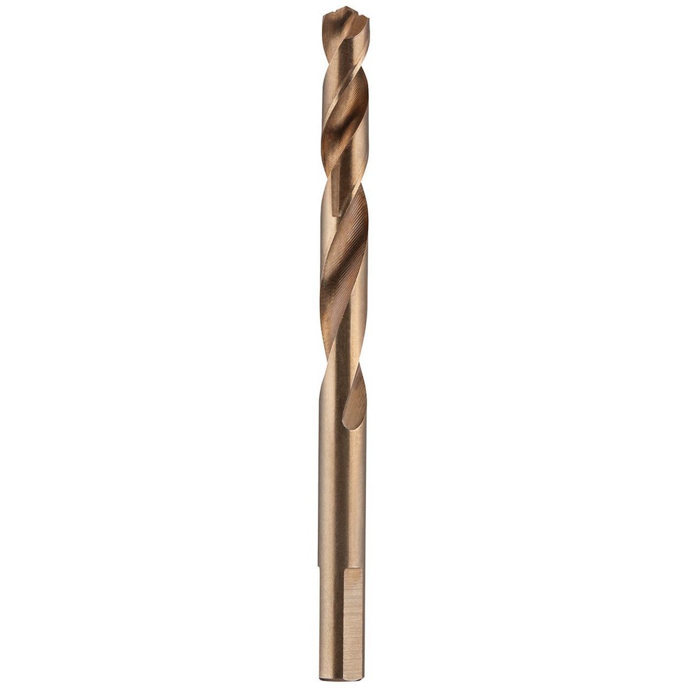 Mechanics Drill Bit:  0.3540" Dia,  135°,  Cobalt,  Hex Shank,  Split Point