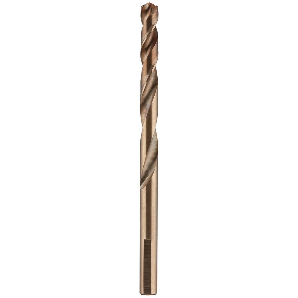 Mechanics Drill Bit:  0.2760" Dia,  135°,  Cobalt,  Hex Shank,  Split Point