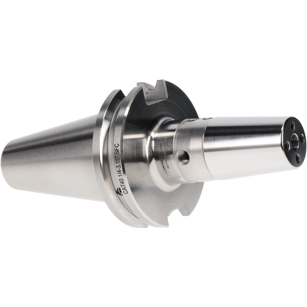 Shrink-Fit Tool Holder & Adapter: 1/4" Shank Dia, CAT40 Taper Shank