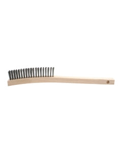1 1/8″ × 1″ × 13 3/4″, Carbon Steel Bristle, Shoe Handle Hand Scratch Brushes