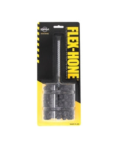 2 5/8″ Bore Diameter × 3″ Hone Length × 8″ Overall Length, 20 Grit, Aluminum Oxide - Standard Duty Flex-Hone