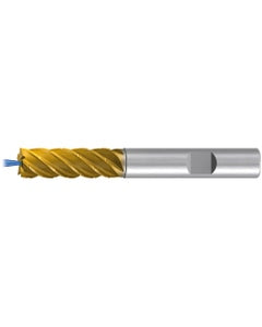 Square End Mill; 10 mm Dia. × 30 mm LOC × 10 mm Shank Dia. × 80 mm OAL ; 5 FL ; Carbide ; TiAlN+TiN ; Series 2539TZ