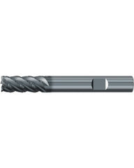 Square End Mill; 1/4″ Dia. × 1/2″ LOC × 1/4″ Shank Dia. × 2-1/4″ OAL ; 4 FL ; Carbide ; AlCr ; Series 2571L