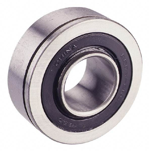 Value Collection - 5/8" Bore Diam, 1-3/4" OD, Double Seal Semi Ground Extra Light Radial Ball Bearing - 1 Row, Round Bore, 707 Lb Static Capacity, 1,366 Lb Dynamic Capacity - Apex Tool & Supply