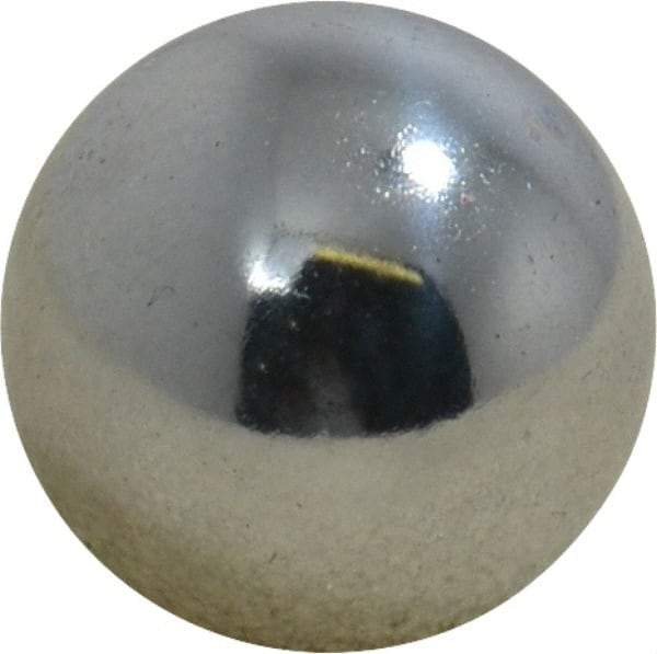 Value Collection - 9/16 Inch Diameter, Grade 25, Chrome Steel Ball - 62 to 66 C Hardness, 0.00005 Inch Diameter Deviation, 0.000025 Inch Sphericity - Apex Tool & Supply