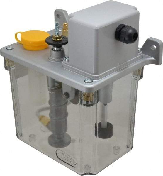 Trico - 2 L Reservoir Capacity, 3 - 6 cm Output per Cycle, 36-72 cm Output per Hour, Electric Central Lubrication System - 5 Min Interval Between Cycles, 130mm Wide x 225mm High, 110 Volts, Oil, 5/16-24 Outlet Thread - Apex Tool & Supply