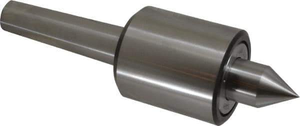 Riten - MT4 Taper Shank, 2-7/8" Head Diam 9,000 Lb Capacity Live Center - 5,500 Max RPM, 3-3/16" Head Length, 1-1/4" Point Diam, 2" Point Len, 2,200 Lb Max Workpc, Standard Point - Apex Tool & Supply