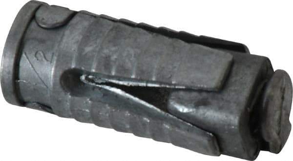Made in USA - 7/8" Diam, 7/8" Drill, 2-1/4" OAL, Four Way Expansion Concrete Anchor - Grade 5 Alloy Steel, Zinc-Plated Finish, Hex Nut Head, Hex Drive - Apex Tool & Supply
