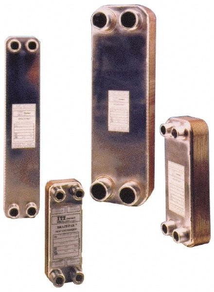 Bell & Gossett - Inch, Brazed Plate Heat Exchanger - Max psi, °F Max," Wide x" High x" Deep - Apex Tool & Supply