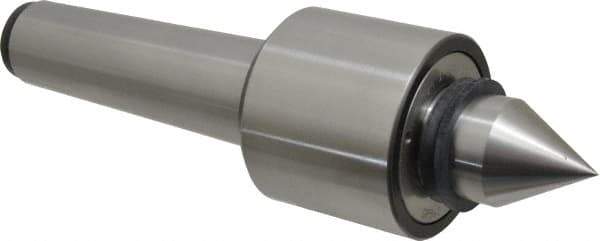 Riten - MT5 Taper Shank, 3-1/8" Head Diam 6,800 Lb Capacity Live Center - 4,000 Max RPM, 2-7/16" Head Length, 1-9/16" Point Diam, 2-3/8" Point Len, 2,900 Lb Max Workpc, Standard Point - Apex Tool & Supply
