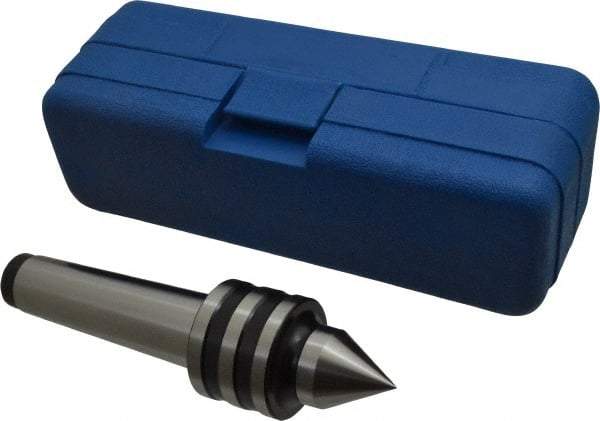 Interstate - MT4 Taper Shank, 1-29/32" Head Diam 1,051 Lb Capacity Live Center - 1-13/32" Head Length, 1.2188" Point Diam, 1.6094" Point Len, 1,000 Lb Max Workpc, 7-9/32" OAL, Standard Point - Apex Tool & Supply