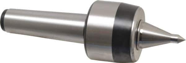 Royal Products - MT5 Taper Shank, 3.45" Head Diam 7,630 Lb Capacity Live Center - 3,500 Max RPM, 2.81" Head Length, 1-1/2" Point Diam, 2.58" Point Len, 1,930 Lb Max Workpc, 11" OAL, 1/2" Tip Diam, Long Point - Apex Tool & Supply