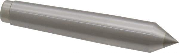 Royal Products - 0.7" Head Diam, Carbide-Tipped Steel Standard Point Solid Dead Center - 2MT Morse Taper, 0.7" Point Diam, 4-3/16" OAL - Apex Tool & Supply
