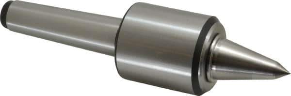 Royal Products - MT4 Taper Shank, 2.45" Head Diam 1,905 Lb Capacity Carbide Tipped Live Center - 12,000 Max RPM, 2.78" Head Length, 1-1/4" Point Diam, 2.35" Point Len, 525 Lb Max Workpc, 9-5/8" OAL, 1/2" Tip Diam, Long Point - Apex Tool & Supply