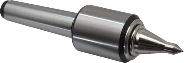 Royal Products - MT3 Taper Shank, 1.7" Head Diam 830 Lb Capacity Live Center - 12,000 Max RPM, 2.12" Head Length, 7/8" Point Diam, 1-3/4" Point Len, 180 Lb Max Workpc, 7-7/32" OAL, 3/8" Tip Diam, Long Point - Apex Tool & Supply