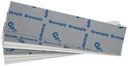 Gravotech - 8 Inch Long x 2 Inch High, Plastic Engraving Stock - Gray and White - Apex Tool & Supply