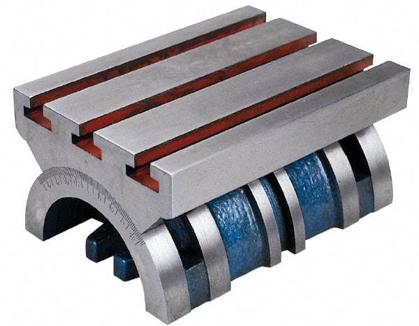Interstate - 10" OAL x 7" Overall Width x 5" Overall Height, -45 to 45° Tilt Angle, Tilting Table - 1/2" T-Slot Width - Apex Tool & Supply