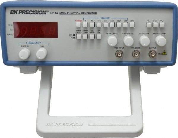 B&K Precision - 20 dB, 50 Ohm, 5 MHz Sine Wave, LED Display Function Generator - 10 ppm Wave Accuracy, 20 dB Amplitude, 5 MHz Max Wave Form, Includes Instruction Manual, Line Cord, Output Cable with BNC to Alligator Clips - Apex Tool & Supply
